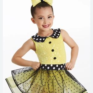 Yellow Polka Dot Kids Costume